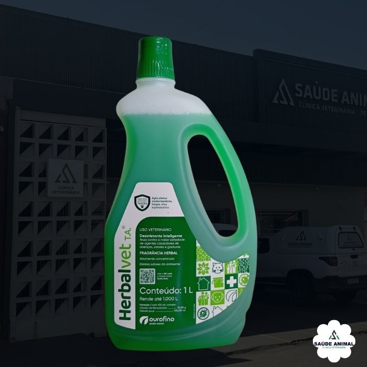 Desinfetante Herbalvet T.A. 1L Ourofino - Clínica Saúde Animal